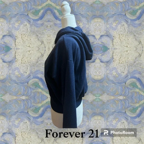 Forever 21 Cropped Hoodie - Picture 2 of 4